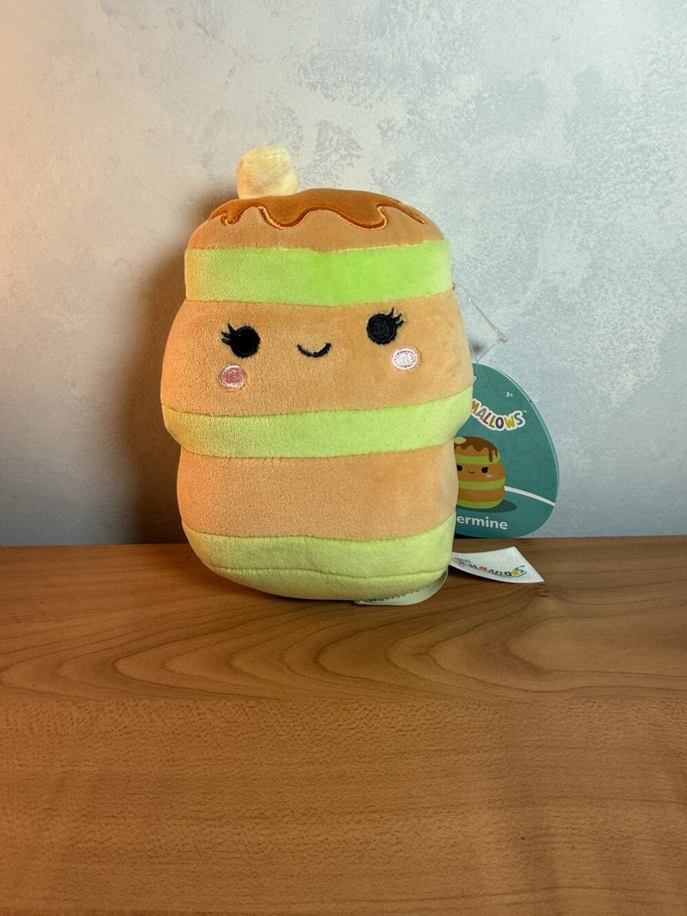 Squishmallows Mystery Brunch Squad Hermine Pancake 6" Stuffed Plush 2022 w Tag